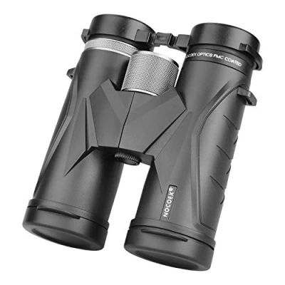 Afbeelding van NOCOEX 10 x 42 krachtige compacte verrekijker, dakprisma, met draagtas en riem, geschikt voor kinderen, theater, vogels kijken, landschap reizen (C)