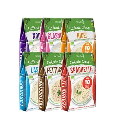 Afbeelding van Slendier Shirataki Biologisch Konjac Pasta Proefpakket 6 verschillende soorten