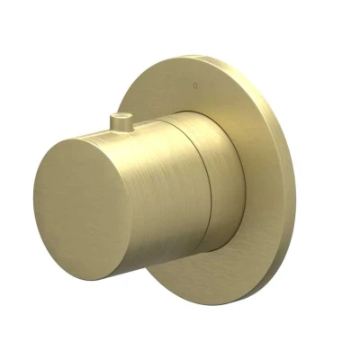 Afbeelding van IVY Bond afbouwdeel flow through stopkraan symmetry Geborsteld Mat Goud PVD