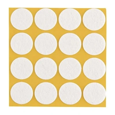 Afbeelding van peha Viltdoppen krasbescherming voor vazen en decoratieve voorwerpen zelfklevend, Soft 1,0 mm dik, wit, rond 20 (16 stuks)