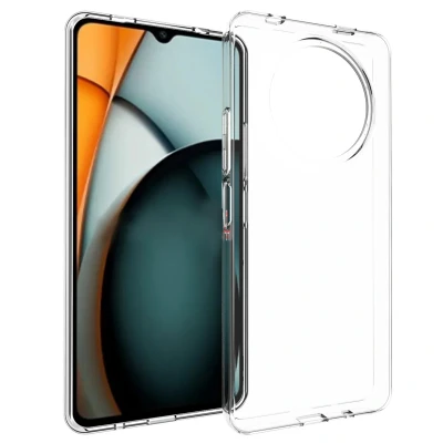 Afbeelding van Xiaomi Redmi A3 Hoesje Siliconen en TPU (zacht) Accezz Softcase/Backcover Transparant Telefoonhoesje