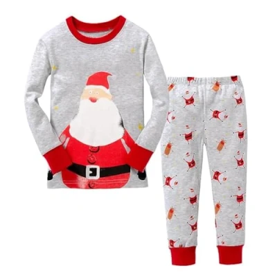 Afbeelding van Kleine Jongens Pyjama voor Kids Kerstmis Nachtkleding Slaapkleding Lange Mouw Pjs Set Maat 2 3 Jaar 3T