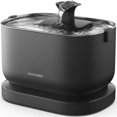 Afbeelding van PETLIBRO Drinkfontein voor katten, draadloos, met bewegingsmelder, 2,5 l/84 oz dockstream, werkt op batterijen, kattenfontein draadloos accu, 5000 mAh, 23 dB ultralicht, eenvoudige reiniging,