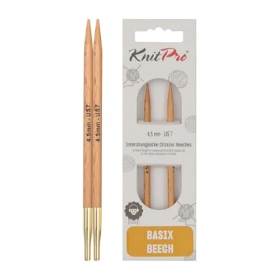Afbeelding van Knitpro Basix Special Birch (4,50 mm) Weselenbare breientips 1 Stuk