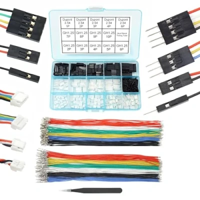 Afbeelding van GH connectoren naar Dupont 2.54 voorgekrompen kabels en kit compatibel met JST 1,25 mm voor Pixhawk Cube 6C 6X Pixhawk4 20 cm siliconendraad