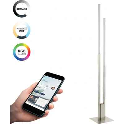 Afbeelding van EGLO connect.z Fraioli Z Smart Vloerlamp 175,5 cm Grijs/Wit