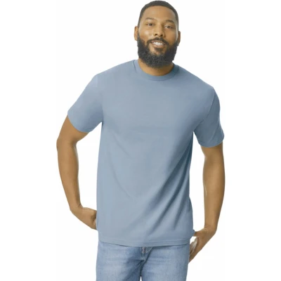 Afbeelding van Gildan Heren T shirt Softstyle Midweight GI65000 Stone Blue XXL