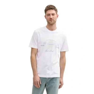 Afbeelding van TOM TAILOR T shirt voor heren, 13308, wit 1, S