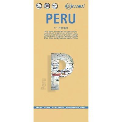 Afbeelding van Peru 1 : 750 000 + City Maps: Perú Norte, Sur, Amazónico, Gran Lima, Lima Centro, Cuzco, Cuzco Arequipa, Ayacucho, Trujillo, Chan Chan, Sacsayhuamán, Machu Picchu