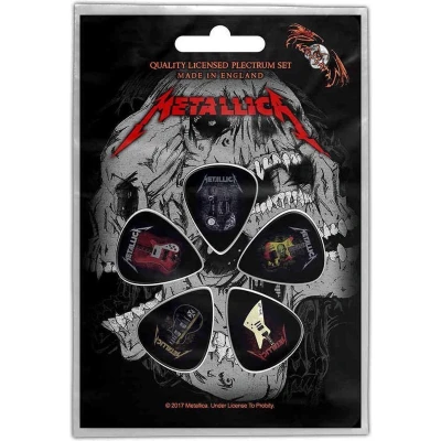 Afbeelding van Metallica Guitars Plectrum Set van 5 Multicolours