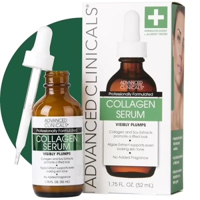Afbeelding van Advanced Clinicals, Collagen, Instant Plumping Serum, 1.75 fl oz (52 ml)
