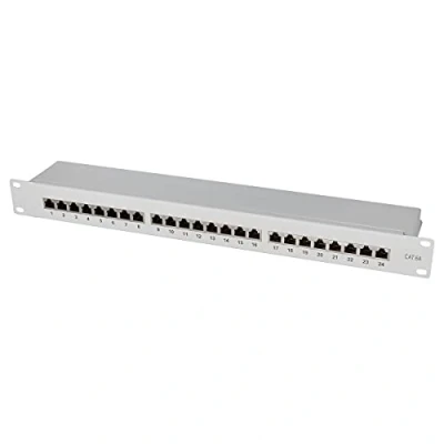 Afbeelding van LogiLink NP0060 24 poorten Patchpaneel 483 mm (19) CAT 6A 1 HE