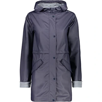 Afbeelding van Cmp Regenjas Dames Polyurethaan/polyester Donkerblauw Maat 42