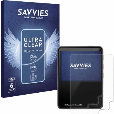 Afbeelding van Savvies Screenprotector voor HifiWalker H2 touch Folie Beschermfolie transparant (6 Stuks)