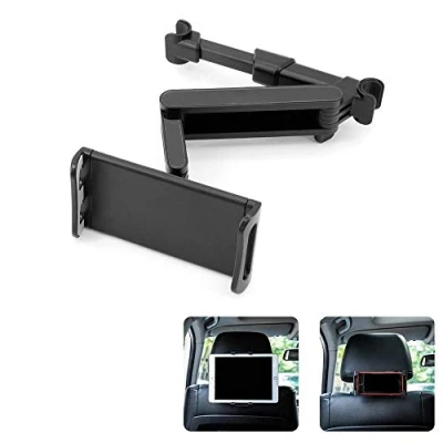Afbeelding van Yuhtech Auto Hoofdsteun Houder, Universele Tablet Houder 360 Graden Rotatie Verstelbare Seat Mount Past 4.5 7.5 inch Schermen