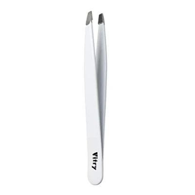 Afbeelding van Vitry Professioneel Pincet Roestvrij Staal Bias Bek Kleur 9 cm (Kleur : Wit)