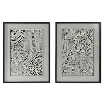 Afbeelding van Schilderij Home ESPRIT Zwart Rood Modern 75 x 4 100 cm (2 Stuks)
