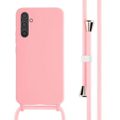 Afbeelding van Samsung Galaxy A34 (5G) Hoesje Siliconen en TPU (zacht) iMoshion Softcase/Koordhoesje/Backcover Roze Telefoonhoesje