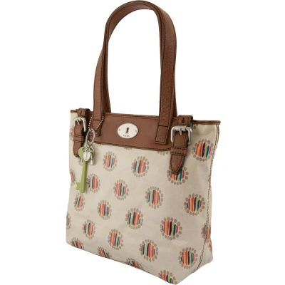 Afbeelding van Fossil dames schoudertas met sleutelhanger dot design