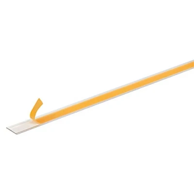 Afbeelding van Alberts 433635 Platte buis zelfklevend aluminium, zilverkleurig geanodiseerd 1000 x 20 2 mm