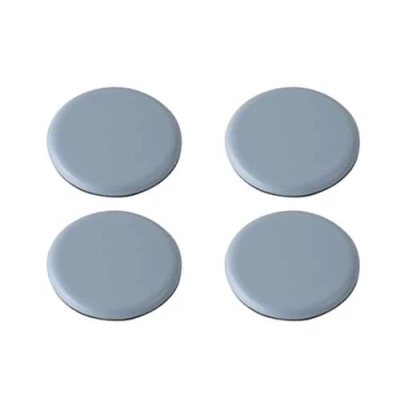 Afbeelding van Metafranc Easyglider zelfklevend PTFE glijoppervlak voor het gemakkelijk verplaatsen van zware meubels / universele meubelglijderset teflon ladder vloerglijders Ø 30 mm (4 Stuk)