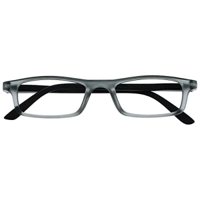 Afbeelding van The Reading Glasses Company mat grijs zwart licht leesstijl designer heren dames veerscharnieren R17 7 + 1,50 50 g