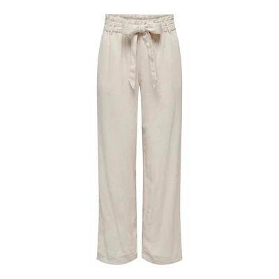 Afbeelding van JDY Elegante MIT BINDEGÜRTEL SAY Broek, Dames, Maat: 38, Beige
