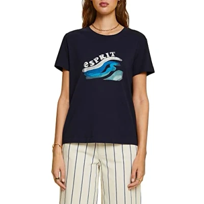 Afbeelding van ESPRIT Dames 063EE1K329 T shirt, 400/NAVY, XXS, 400/marineblauw, XXS