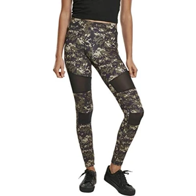 Afbeelding van Urban Classics TECH Legging, Dames, Maat: Small, Wood digital camo