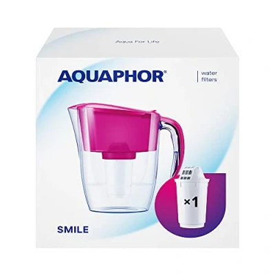 Afbeelding van Aquaphor Waterfilterkan Smile Cyclame A5