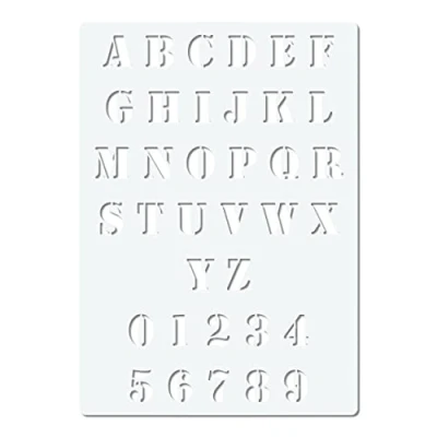 Afbeelding van Army lettersjabloon stencil