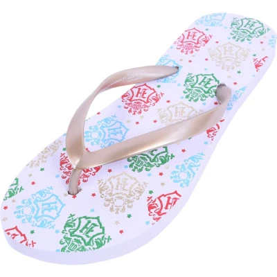 Afbeelding van Witte en gouden Hogwarts Harry Potter slippers