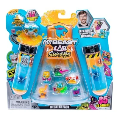 Afbeelding van MrBeast Lab Swarms Atomic Series 12 Pack Panther Claws, voeg water toe, schud de reageerbuis en onthul 2 van 12, 1 inch (2,5 cm) Collectible Micro Beasts. 85+ om te verzamelen!