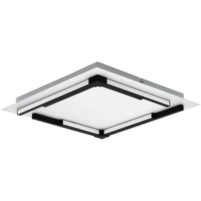 Afbeelding van EGLO Zampote Plafondlamp LED 38 cm Wit/Zwart Dimbaar