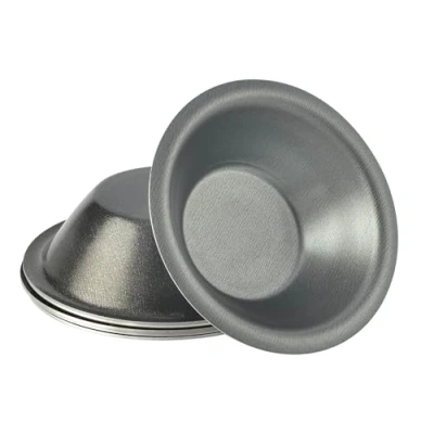 Afbeelding van Mali&#039;s 43026, Pasteis De Nata vormen, 6 stuks, Ø 7 cm x H 2,5 cm, gecoat aluminium, zwart