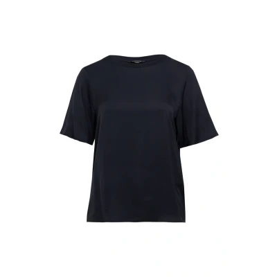 Afbeelding van comma Tshirt basic, Dames, Maat: 32, Navy