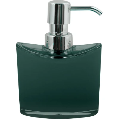 Afbeelding van MSV Zeeppompje/dispenser Aveiro PS kunststof donkergroen/zilver 11 x 14 cm 260 ml Zeeppompjes
