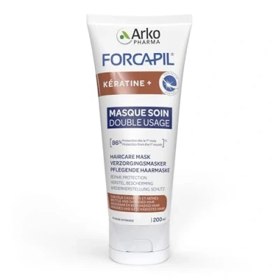 Afbeelding van Arkopharma Forcapil Keratine + Verzorgend Masker Voor Dubbel Gebruik 200 ml