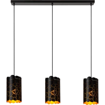 Afbeelding van Lucide ALMELO Hanglamp 3xE27 In Lijn Zwart