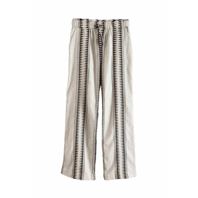 Afbeelding van Next Broek zwart / wit