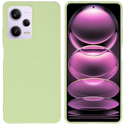 Afbeelding van Xiaomi Redmi Note 12 Pro Hoesje Siliconen en TPU (zacht) iMoshion Softcase/Backcover Groen Telefoonhoesje