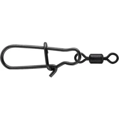 Afbeelding van Spro Matte Black Easy Snap &amp; Rolling Swivel (13 pcs) Maat : size 0+10 8 kilo