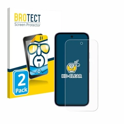 Afbeelding van BROTECT Screenprotector voor Google Pixel 9a Folie Beschermfolie transparant (2 Stuks)
