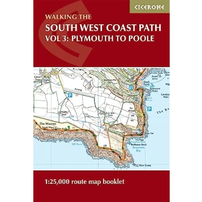 Afbeelding van South West Coast Path Map Booklet Vol 3: Plymouth to Poole: 1:25,000 OS Route Mapping