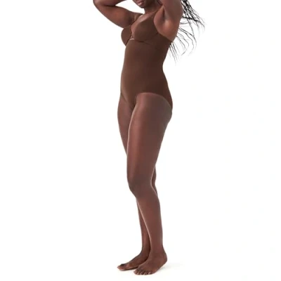 Afbeelding van SPANX Shapewear voor dames, Tummy Control, powerslip met hoge taille (normale en grote maten), Chestnut Brown, 4XL
