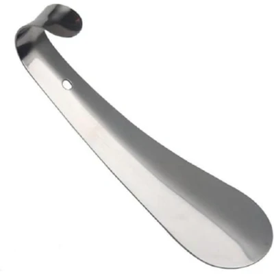 Afbeelding van CHPN schoenlepel Kleine Schoenhulpje Schoenen aantrekken 15CM Metaal Schoentrekker Shoehorn