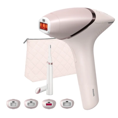 Afbeelding van Philips Lumea IPL 9900 Series Ontharingsapparaat AI haarvermindering analyse 4 opzetstukken met trimmer BRP959/00
