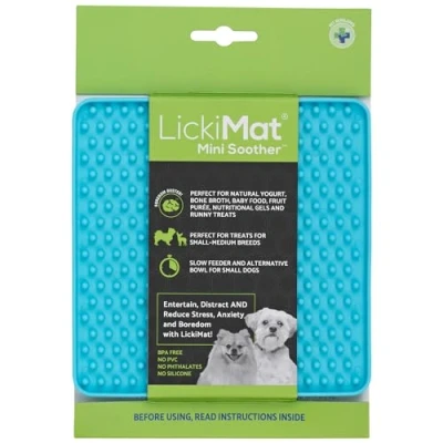 Afbeelding van LickiMat Mini Classics Interactieve voedermat voor honden, slow feeder met modern design, verrijking familiebinding en angstverlichting