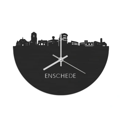 Afbeelding van Skyline Klok Enschede Black