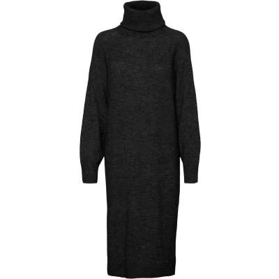 Afbeelding van VERO MODA gebreide jurk VMDANIELA van gerecycled polyester zwart